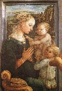 Fra Filippo Lippi Madonna and Child with Two Angels oil painting